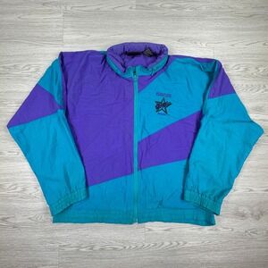 Converse Mens Jacket Burnside Magic Windbreaker Teal Purple‎ Large Vintage 90s